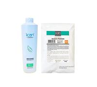 ICAN LONDON PROFESSIONAL CREAM PEROXIDE 30 VOL 9% 1000 ML + WHITE POWDER BLEACH 500 G COMBO SET