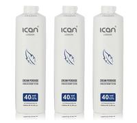 ICAN London Professional Cream Peroxide, 40 Volume 12%, 1000 ml, Pack of 3