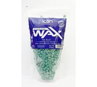 Ican London Professional Hard Wax Beads,Stripless Depilatory Waxing Pellets Solid Beans No Strip Needed, Pain Free Hair Removal Wax For Full Body (Sea Blue, 250g)