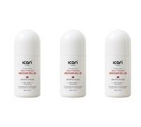 ican London White Musk Roll-On Deodorant, Underarm Protection Against Excessive Sweating, 50ml, Pack of 3