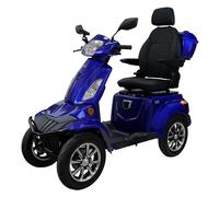 iCan Products Adventurer ADV-4BL Mobility Scooter - Class 3 Road/Path Scooter with 8mph Drive Modes, Storage Compartments, Captain Seat, LED Lights, Indicators & Electromagnetic Braking