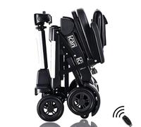 iCan Products EasyFold X-12 2026 Automatic Folding Mobility Scooter - Lightweight 22Kg and Battery, Automatic Fold, Long Range, LED Display - Portable Mobility Scooter, Class 2, UK Regulated (White)