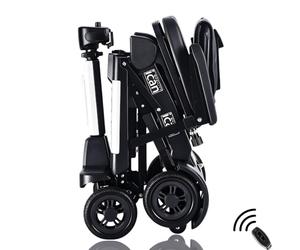 iCan Products EasyFold X-12 2026 Automatic Folding Mobility Scooter - Lightweight 22Kg and Battery, Automatic Fold, Long Range, LED Display - Portable Mobility Scooter, Class 2, UK Regulated (White)