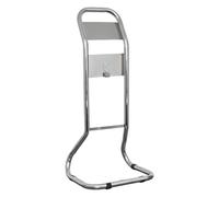 iCan Single Chrome Fire Extinguisher Stand - Sleek Freestanding Holder for Standard Fire Extinguishers