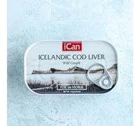 iCan Tinned Cod Liver In Its Own Oil x1, 115g