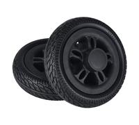 iCan X-11/X-12 Replacement Wheels - Set of 4 Wheels with Bearings - 2 Front & 2 Rear - Compatible with iCan Folding Mobility Scooters - Rubber Tyres with Plastic Core