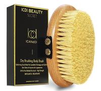 ICANdOIT-High Strength Dry Body Brush for Skin,Natural Bristle Exfoliating Massage Brush for Cellulite and Lymphatic,Stiff Tampico Improve Circulation,Stop Ingrown Hairs,Reduce Acne,Gift Set Package