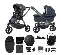 iCandy Peach 7 All Terrain Travel System with Cloud G Car Seat & Base G 13-Piece Bundle - Storm