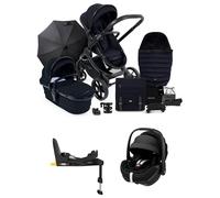 iCandy Peach 7 Complete Pushchair Bundle with Maxi-Cosi Pebble 360 Pro² Car Seat & Base - Black Black