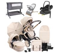 iCandy Peach 7 Essential Bundle, Maxi-Cosi Cabriofix, Bouncer And Bedside Crib