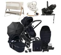 iCandy Peach 7 Luxury 360 Car Seat New Parent Bundle With Bouncer And Bedside Crib