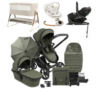 iCandy Peach 7 Luxury 360 Car Seat New Parent Bundle With Bouncer And Bedside Crib