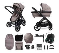iCandy Peach 7 Travel System with Aton B2 Car Seat & Base 13-Piece Bundle - Porcini
