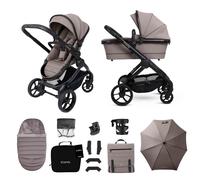 iCandy Peach 7 Travel System with Cloud G Car Seat & Base G 13-Piece Bundle- Porcini