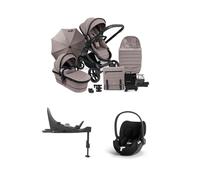 iCandy Peach7 Porcini Complete Bundle With Cybex Cloud T i-Size Rotating Baby Car Seat & Base Porcini