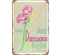 iCanvasART Frankenstein Meets The Wolf Man movie Plaque Poster Metal Tin Sign 8" x 12" Vintage Retro Wall Decor