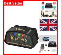 Vgate iCar Pro BLE 4.0 OBD2 Diagnostic Tool Fault Code Reader OBDII Compatible Car Adapter Check Engine Light for iOS, Android and Windows