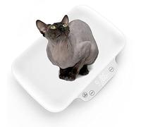 ICARE-PET Digital Pets Baby Scales for Kitten and Puppy, 15 kg (± 1 g), Digital Scales for Newborns Pets, Holding Function, 30cm Length Mark (Plastic)