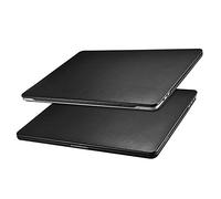 ICARER Leather Case for Macbook Pro 13 2022 M2 2020 2019 2018 2017 2016, Premium Leather Ultra Slim Protective Cover Shell for Macbook Pro 13 Model: A2338 M1/A2251/A2289/A2159/A1989/A1708/A1706-Black