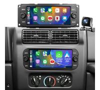 iCarSEPTON Android Car Radio Stereo for Dodge Ram Jeep Wrangler Grand Cherokee Chrysler 2002 2003 2004 2005 2006, Touch Screen, Wirelss Carplay Android Auto, GPS Navigator, WiFi, FM, Backup Camera