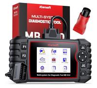 iCarsoft Bidirectional Diagnostic Tool MB V3.0 Enhanced Version for Ben.z/Sprinter/Smart, 39 Reset Services Full System OBD2 Scanner, Battery Test/Actuation Test, Auto VIN, with 38 Pin Adapter