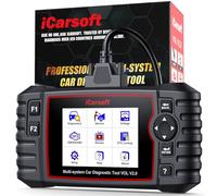 iCarsoft Car Diagnostic Tool VOL V2.0 for SAAB/Volvo, Full System OBD2 Scanner with 9 Reset Function, Oil/SAS/EPB/BMS/ETC/INJ, Continuous Update