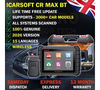 iCarsoft CR Max - Multi-Brand Car Diagnostic Case - Genuine Model with European Guarantee - Reads/Erases Default Settings - Maintenance Reset - Injector Coding - FAP Regeneration