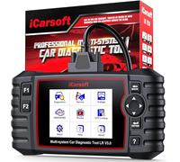 iCarsoft LR V3.0 2026 Version Bidirectional OBD2 Scanner for Most Land Rover/Jaguar from 1996-2023 Full Systems 37 Service Diagnostic Scan Tool Graphic Data Car Code Reader with Lifetime Free Update