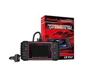 iCarsoft LR V3.0 Professional and Powerful Universal Diagnostic Tool for Land Rover/Jaguar Vehicles with 10cm TFT Colour Screen, OBDII Functions, CANBUS, Black