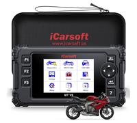 iCarsoft MT V6 for Triumph Motorcycle Full System Diagnostic Scan Tool Motorbike, Car 2-in-1 OBD2 Scanner Code Reader Up to 53 Services and 55 Bidirectional Tests Battery Test Lifetime Update