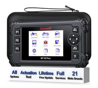 iCarsoft MT V6 Plus Motorcycle Diagnostic Tool for Harley/BMW/Kawasaki/Indian etc, 21 Brands, Motorbike Full System All Maintenance Reset, Actuation Test, Moto Code Reader+Car OBD2 Diagnostics 2 in 1