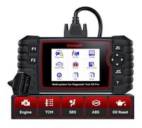 iCarsoft OBD2 Scanner CR Pro, Car Diagnostic Tool with Full System Diagnostic, 9 Service Functions, Battery Test, Oil Reset/EPB/BMS/ETC/SAS/DPF/ABS Bleeding/TPMS/INJ, Lifetime Update