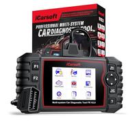 iCarsoft OBD2 Scanner Diagnostic Tool for Most French Car Brand Models, FR V2.0 2025 Version All Systems Code Reader In-Depth Scan, with Oil Reset/SAS/EPB/BMS/ETC/D-P-F/BLD/INJ/TPMS, Battery Test