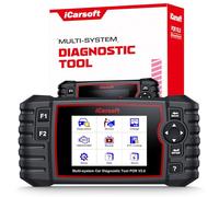iCarsoft POR V2.0 Enhanced Version OBD2 Scanner for Porsche and for BMW, Full System Diagnostic Tool with 9 Services, OIL/TPMS/BMS/EPB/BLD/SAS/DP- F/ETC/INJ, Battery Test, Auto VIN, Lifetime Update
