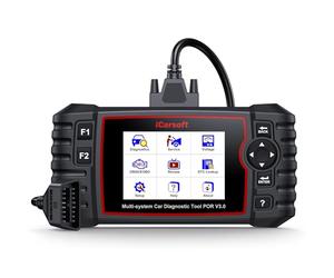 iCarsoft POR V3.0 Bidirectional Diagnostic Tool for Porsche/Cayenne, Full System OBD2 Scanner, 27 Service +12 Extra Functions, Code Reader for Porsche, Battery Test, Auto VIN, Lifetime Update
