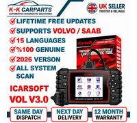 iCarsoft VOL V3.0 Universal Diagnostic Tool for Volvo / SAAB Vehicles OBD2 Black