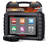 iCarsoft Wireless Car Diagnostic Tool, CR Max BT Full System OBD2 Scanner Bluetooth, 50 Reset Functions+Extra 46 Services, Bidirectional Tests, ECU Coding, CANFD, DoIP, Auto VIN, Lifetime Free Update