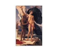 Icarus And Daedalus Frederic Leighton Painter Poster Artworks Canvas Poster Wall Art Prints Home Modern Decor 08x12inch(20x30cm)