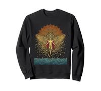Icarus Falling Greek Mythology Geometric Mandala Sun Sweatshirt