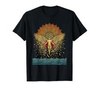 Icarus Falling Greek Mythology Geometric Mandala Sun T-Shirt