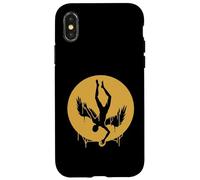 Icarus Falling Sun Silhouette Greek Mythology Minimalist Case for iPhone X/XS