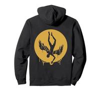 Icarus Falling Sun Silhouette Greek Mythology Minimalist Pullover Hoodie