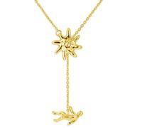 Icarus Necklace Mix - Dual-Tone Gold Sun & Silver Figure Pendant, Artistic Myth-Inspired Bold Statement Necklace for Women, Everyday & Occasion Wear (03)