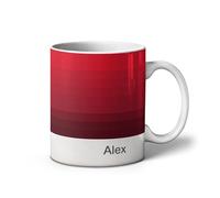 iCaseDesigner Personalised Colour Band Gradient Mug - 11oz Ceramic Mug. 14. Dusk Red. 32 Gradients to Choose from. Add Any Name