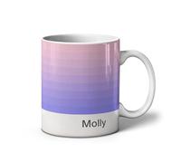 iCaseDesigner Personalised Colour Band Gradient Mug - 11oz Ceramic Mug. 29. Lilac-Pink. 32 Gradients to Choose from. Add Any Name