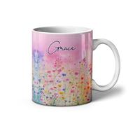 iCaseDesigner Personalised Flower Meadow Mug - 11oz Ceramic Cup. 5. Sunrise Meadow. 5 Designs to Choose from. Add Any Name