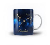 iCaseDesigner Personalised Zodiac Astrology Star Sign 11oz Ceramic Mug - 12. Pisces