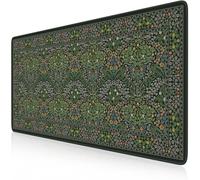iCasso Big Mouse Pad, Desk Pad Mat, Full Desk Large Mousepad, Anti-Slip Smooth Surface XXL Computer Pad with Stitched Edges for Home Office Organizer (Green)