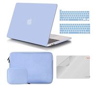 iCasso Compatible with MacBook Pro 13 inch Case A2338 M2/M1/A2289/A2251/A2159/A1989/A1706/A1708,Hard Shell Case,Sleeve,Screen Protector,Keyboard Cover for MacBook Pro 13'' with Small Bag - Blue