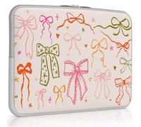 iCasso Cute MacBook Neo Sleeve for MacBook Air 13-13.6 in, Colorful Bow | Laptop Sleeve 13 In Dopamine for MacBook Neo/Pro 13 In, 14 In, Chromebook, HP, Dell, with Slim Protective Travel Carrying